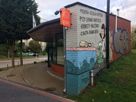 Reklamowe murale przy Romera, fot. Paweł Wroński